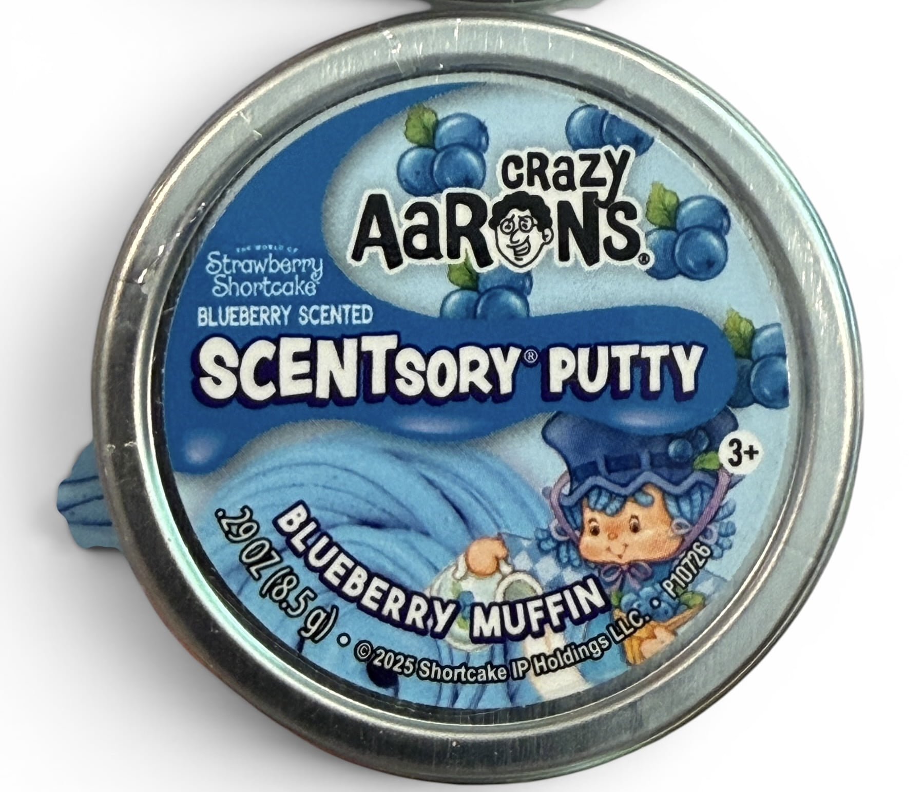 Crazy Aaron's ScentSory Putty Strawberry Shortcake, Orange Blossom and Blueberry Muffin Mini Tins