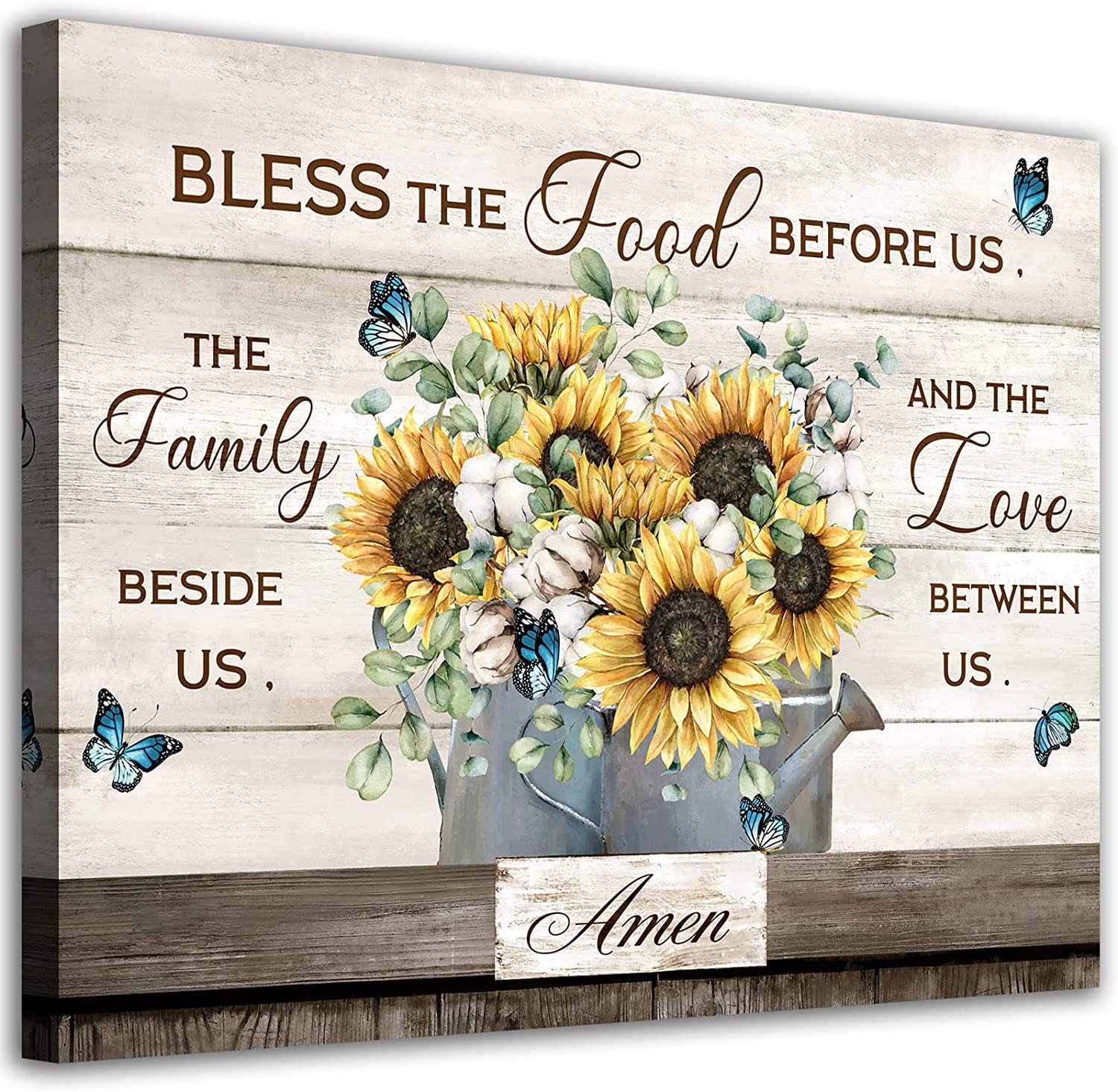 Flowers Canvas Wall Art Inspirational Quotes Canvas Pictures Farmhouse