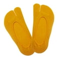 thumbnail image 3 of Calcetines invisibles para mujer, para fiesta en casa, sandalias de dos dedos, chanclas Amarillo, 3 of 9