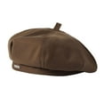 thumbnail image 1 of Stylish cloud themed octagon shaped hat, artist beret hat, matching complete set, small hat for autumn, 1 of 8