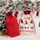 thumbnail image 3 of Injueey Saco con cordón de Navidad Letras impresas Regalos Snacks Stocking Goodie Bag Tamaño grande Niños Regalo Hogar Decoración de la Kits de decoración para fiestas Beige, 3 of 6