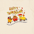 thumbnail image 4 of Inktastic Happy Thanksgiving Turkey Train with Food Boys or Girls Baby T-Shirt, 4 of 5