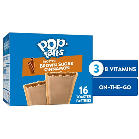 Pop-Tarts Toaster Pastries Breakfast Foods Frosted Brown Sugar 16 Ct 27 Oz Box