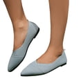 thumbnail image 3 of Sngxgn Women s Flats Breathable Comfort Slip-on Light Weight Walking Shoes(Blue,42), 3 of 8