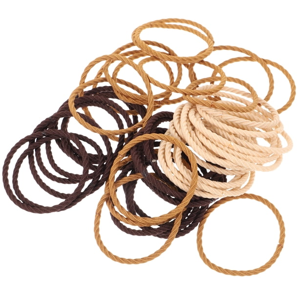 GOOHOCHY 50 piezas de cuerdas para el cabello, lindas coleteros, accesorios elásticos para el cabello, pulseras, coleteros