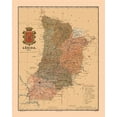 thumbnail image 2 of Martine 20x24 Gold Ornate Wood Framed with Double Matting Museum Art Print Titled - Lleida Spain 1901 - Martine 1904, 2 of 4
