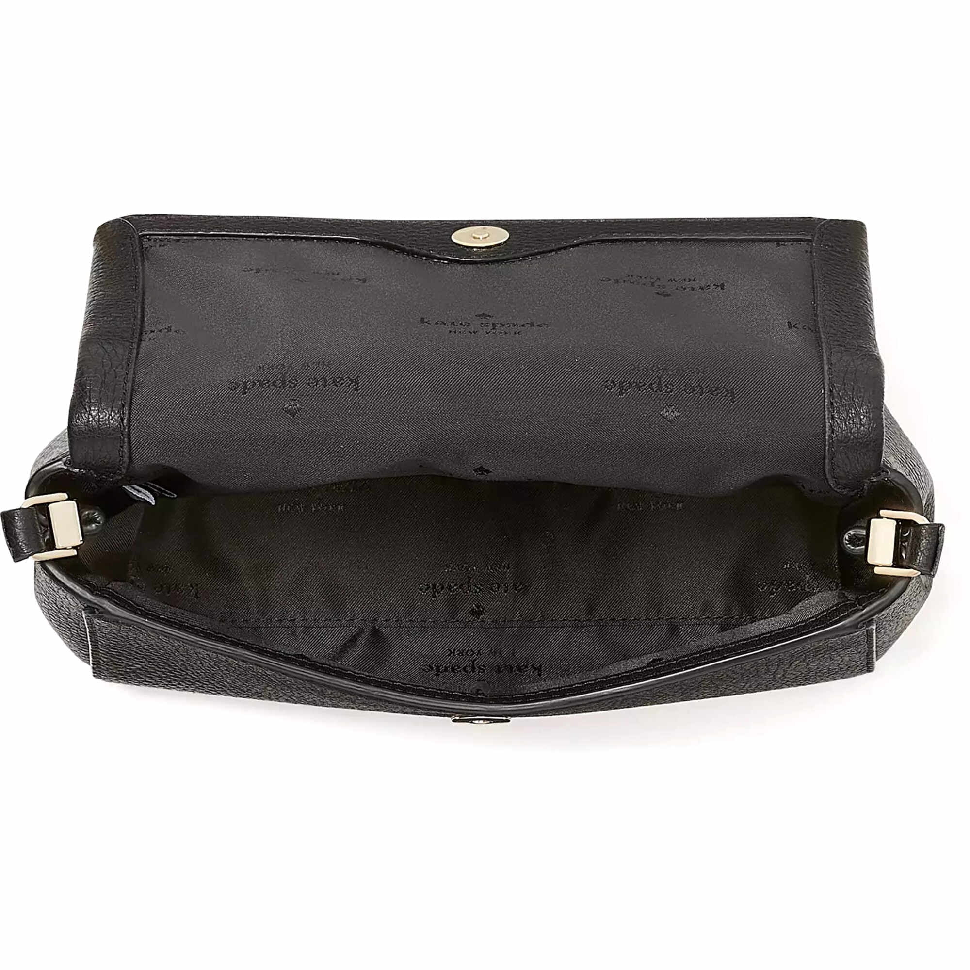 Kate Spade KE487-001 Women's Leila Black Leather Crossbody Bag