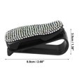 thumbnail image 3 of Unique Bargains 2pcs Visor Glasses Clip Hanger for Car Sun Eyeglasses Mount Ticket Card Clip with Rhinestone Colorful, 3 of 7