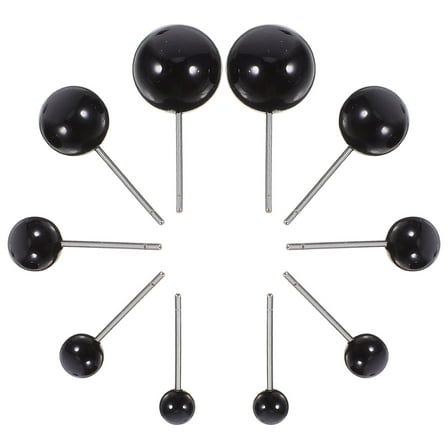 FUEENIRVA craft eyeballs Plastic Black 100pcs