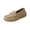 Khaki, variant on Willtoo Womens Wide Toe Loafers Slip-On Metal Buckle Platform Casual Flats Non Slip Comfort Walking Shoes for Daily Wear