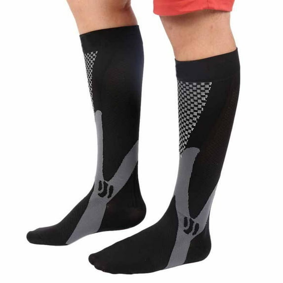 Men Women Leg Knee Compression Stretch Stockings Suitable For Running, Sports,Travel(XXLsize)