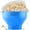 Light Blue, variant on KORCCI Silicone Microwave Popcorn Popper New Condition High Capacity Teal Color Microwave Heat Transfer Method Home and Kitchen Use Popcorn Maker