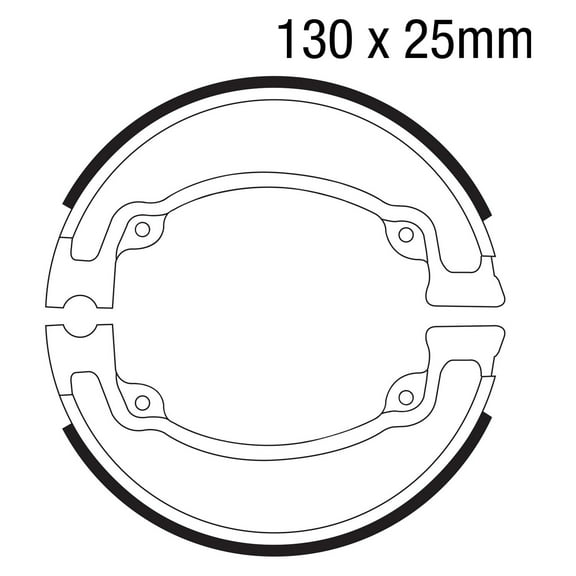EBC 818 - Rear Left Plain Brake Shoes