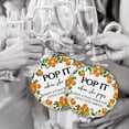 thumbnail image 4 of Orange Pop It When She Pops Cutie Mini Champagne Bottle Tags  30 pk 2.5 Hang Circles with Hole for Gender Reveal Baby Shower Party Favor Sprinkle Labels Stickers, 4 of 5