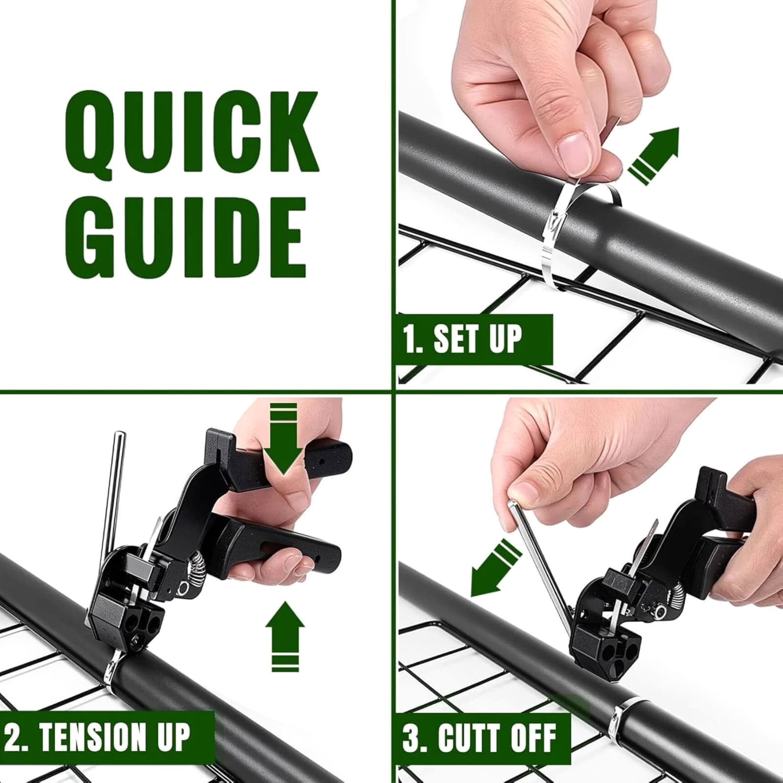 APPLAYERR Stainless Steel Cable Tie Installation Tool 7.87in Zip Ties Stable Structure For Outdoor Pipeline Cable Bundle Fixing Applications
