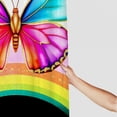 thumbnail image 3 of RKSupls Waterproof Shower Curtain, Rainbow Butterfly Gold Foil Accents Polyester Shower Curtain with Hooks for Chic Elegant Home Bathtub Bathroom Decor Washable Curtains, 3 of 6