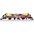 thumbnail image 2 of HSHDLDF 54248 Cow Print Buffet Cooler, 28-Inch Width X 4-Feet 5 X 3/4-Inch Length, Black/White, 2 of 4
