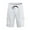 White, variant on Zanvin Mens Flat Front Athletic Cargo Shorts Clearance, Men Casual Solid Lace Up And Elastic Waist Closure Pocket Cargo Casual Shorts, Soft and Breathable, White, M