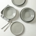 thumbnail image 3 of Earth & Clay Harmony 12-Piece Dinnerware Set Stoneware, Grey, 3 of 7