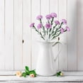 thumbnail image 5 of SMKE wedding flowers,bridal flowers,floral decoration,flower decor,floral centerpiece,10 Heads Artificial Carnations Flowers Purple 16" PE Soft Touch for Wedding Home Bridal Bouquet Decor, 5 of 6