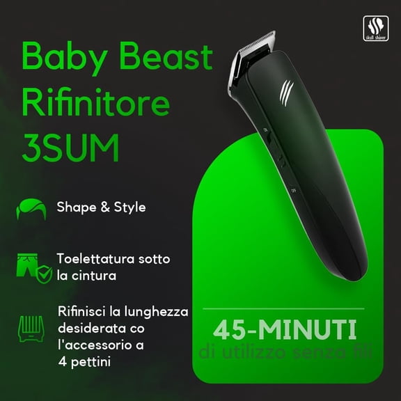 Trimmer 3SUM Cordless Body Groomer for Men