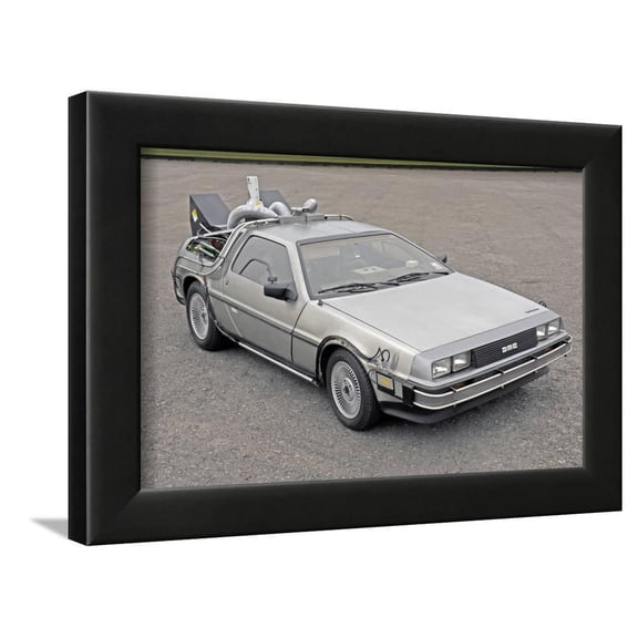 1981 DeLorean Back to the Future film car replica, Framed Art Print Wall Art Sold by Art.Com