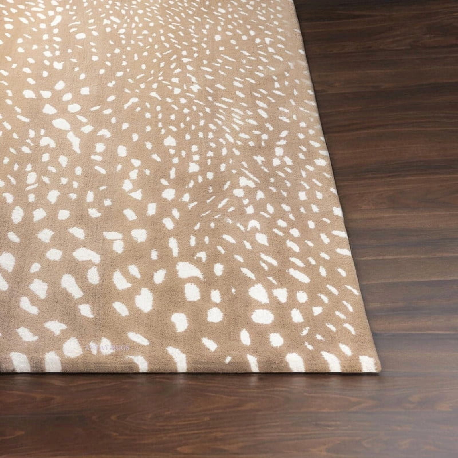 Avyay Rugs Antelope Cheetah Hand-Tufted Wool Area Rug – Contemporary Animal Print Carpet for Living Room, Bedroom & Office – 10x14