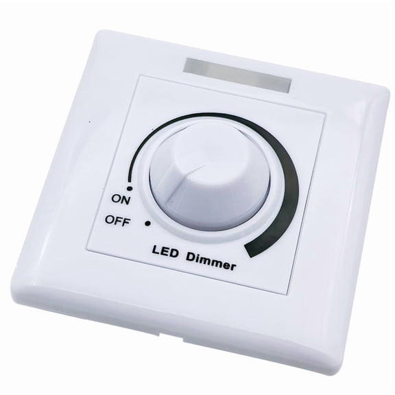 86 Type Wall Light LED Dimmer Switch Rotary Knob Dimmer Switch Adjustable Brightness Controller LED Light Strips