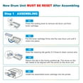 thumbnail image 4 of Cool Toner Compatible Drum Unit Replacement for Brother DR-730 use in DCP-L2550DW MFC-L2710DW HL-L2390DW MFC-L2750DW HL-L2370DWXL HL-L2370DW MFC-L2750DWXL(Black, 3-Pack), 4 of 8