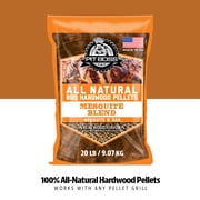 Pit Boss 100% All-Natural Hardwood Mesquite BBQ Grilling Pellets, 20 Pound Bag