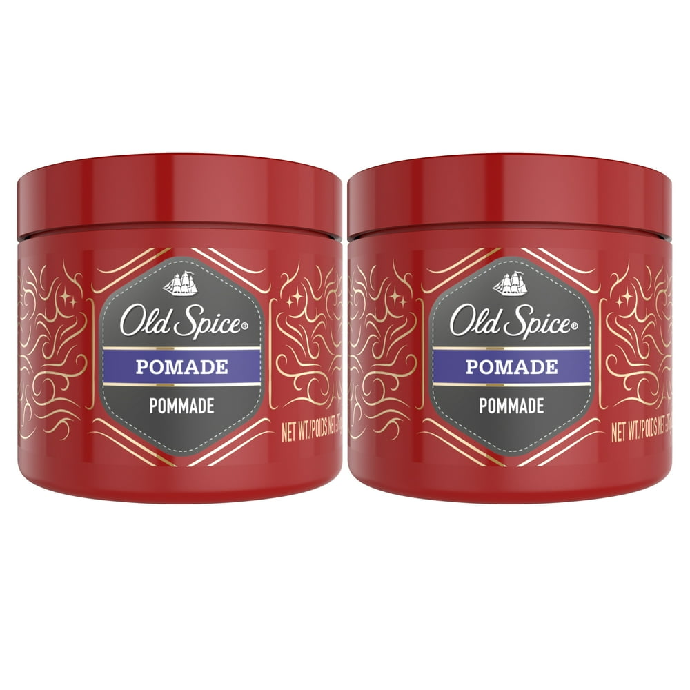 Old Spice Mens Hair Styling Pomade, Medium Hold, 2.64 oz, 2 pack