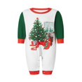 thumbnail image 2 of Christmas Family Pajamas Set Reindeer Pattern Tops And Pants, 2 of 9