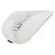 thumbnail image 5 of Inteprter Ratón inalámbrico ABS, 5 teclas, compatible con Bluetooth, ergonómico, óptico, alimentado por batería, reemplazo Universal, ratón Blanco 2Conjunto, 5 of 6