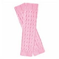thumbnail image 4 of Ankle Socks - Retro Knitted Leg Warmers Crochet Long Boot Socks Christmas Thickened Warm Socks for Women Adult Party Dance Yoga, Socks for Women,Color: Pink Size: One Size, 4 of 5