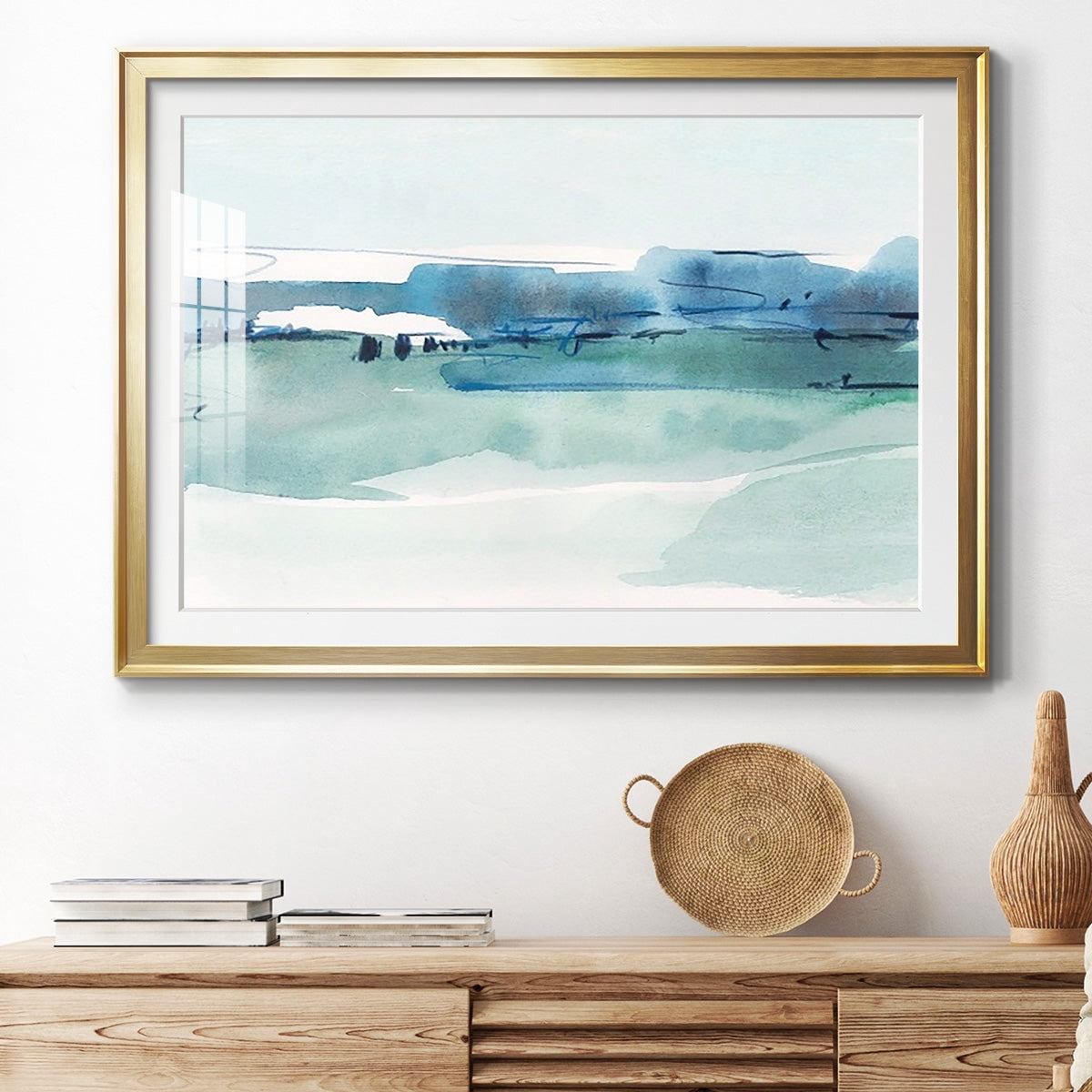 Ultramarine Vista I Premium Framed Print - Ready to Hang
