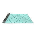 thumbnail image 2 of Ahgly Company Indoor Square Solid Light Blue Modern Area Rugs, 3' Square, 2 of 4