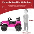 thumbnail image 5 of Best Choice Products 12V Kids Ride On Truck Car w/ Parent Remote Control, Spring Suspension, LED Lights - Hot Pink, 5 of 8