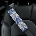 thumbnail image 5 of WYYP Flowers, Fine Foliage Lace Car Seat Strap Pads Comfortable Car Seat Belt Cover 2Pcs, 5 of 6