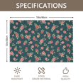 thumbnail image 3 of Placemat, Pioneer Flower Floral Print Pattern Place Mats Table Mat Set Of 2, PVC Washable Placemats for Party Kitchen Dining Decoration, 18x12 Inch, Fade Resistant, 3 of 6