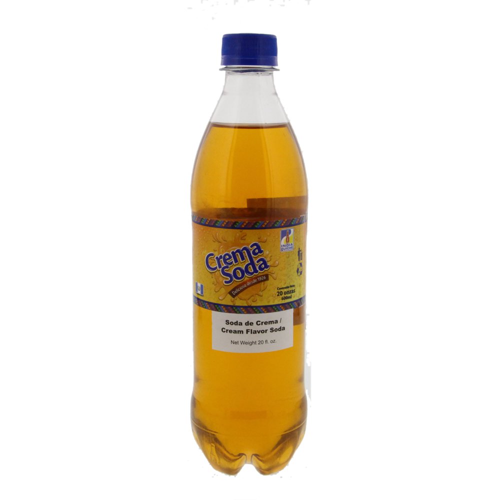 India Quiche Cream Soda 20oz Soda de Crema (Pack of 6)