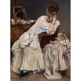 thumbnail image 3 of Alfred Stevens 12x14 Black Modern Framed Museum Art Print Titled - Memories and Regrets (C. 1874), 3 of 5