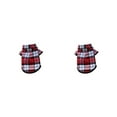 thumbnail image 3 of Ropa para perros Methold Chaleco para cachorros Transpirable Flexible A Rayas A Cuadros Rojo XXL 2piezas, 3 of 6