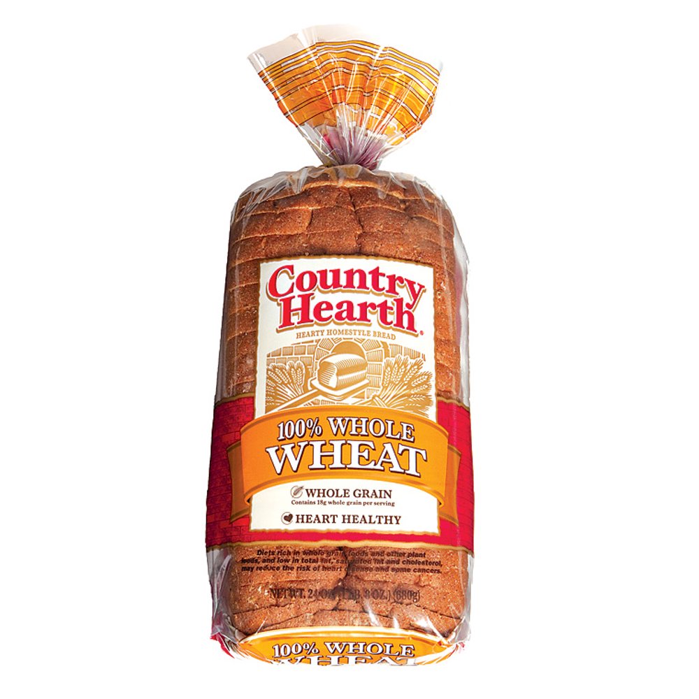 Country Hearth Whole Wheat Bread, 24 oz - Walmart.com - Walmart.com
