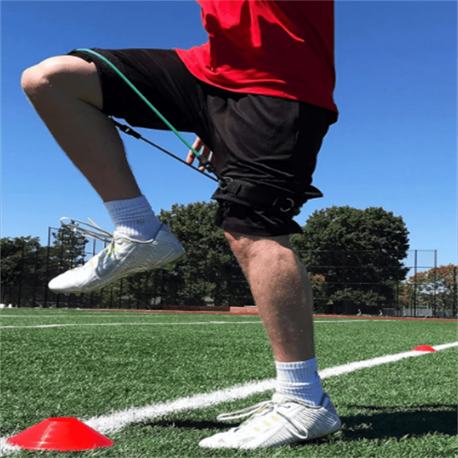 Speed and Strength Leg Resistance Bands | Includes Speed 101 and Agility FX Digital Training Programs - Sizes for Youth, Intermediate, and Advanced Athletes