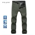 thumbnail image 2 of Pantalones cálidos de invierno para hombre, pantalones suaves de Trekking, impermeables, para acampar al aire libre y senderismo, pantalones de esquí a prueba de viento de lana para viajes, 2 of 5