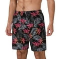 thumbnail image 2 of Haiem Colorful Hawaii Palms Mens Swim Trunks with Compression Liner 2 in 1 Swimming Shorts Stretch Swimwear Quick Dry,Board Shorts-Medium, 2 of 9