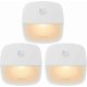 thumbnail image 1 of Indoor Motion Sensor Light Bedroom Battery Powered Motion Sensor Light Automatic LED Night Light for Security (Warm Light) 3PCS, 1 of 3