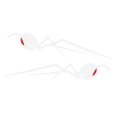 thumbnail image 1 of 2x Emblema Etiqueta Adhesiva de Carreras de Coches Forma Araña Proteger de Cuerpo Blanco Baoblaze Etiqueta engomada de la etiqueta engomada del coche, 1 of 6