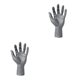 thumbnail image 1 of Minnieouse Male Mannequin Hand Men's Hand Displays Jewelry Holder Bracelet Organizer Gris Izquierda 2Conjunto, 1 of 1