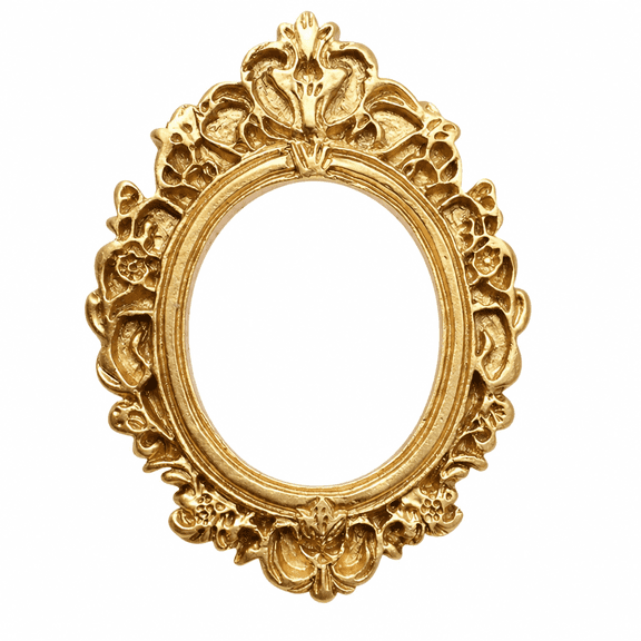 Florenta 5.3 cm x 7.1 cm Gold Oval Picture Frames